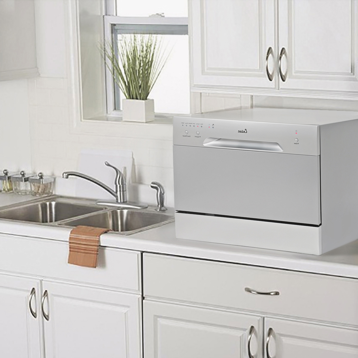 Ensue Countertop Dishwasher Energy Star Certified 6-Place 6-Program Setting, Silver - image 2 of 7