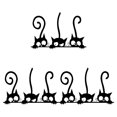 thumbnail image 3 of Advancent Cute Cartoon Cat Kawaii Pegatinas de pared Dormitorio Salón Tatuajes de pared Home Wall Type1 NO1, 3 of 6