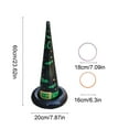 thumbnail image 3 of Inflatable Witch Hat Ring Toss Game with 3 Pieces Set for Halloween Party Activities and Carnival Fun Family Entertainment(Green), 3 of 5