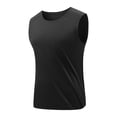 thumbnail image 2 of 2 Pack L-5X Plus Size Tank Tops for Men Big & Tall Sleeveless Crewneck Undershirts Shirts Mens Casual Solid Color Pullover Stretchy Slim Workout Running Vests, 2 of 8