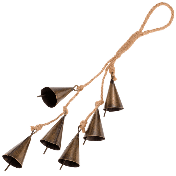 Campana de bruja para manija de puerta, campana decorativa para colgar en la pared, campana decorativa para el hogar