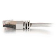 C2G-100ft Cat5e Molded Shielded (STP) Network Patch Cable - Gray - Category 5e for Network Device - RJ-45 Male - RJ-45 Male - Shielded - 100ft - Gray