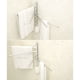 thumbnail image 3 of Toallero de pared de aluminio con 4 barras, secador de toallas giratorio de 180° para baño, cocina, fregadero de 33 x 33 con gancho (4 ganchos), 3 of 5