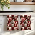 thumbnail image 7 of Mother's Day Kitchen Towels Set of 4, Lovw Heart Gnomes Red Black Buffalo Plaid Absorbent Dish Towels for Kitchen, Microfiber Hand Towel, Quick Drying Tea Towel for Cleaning Decorative Dishcloths, 7 of 7