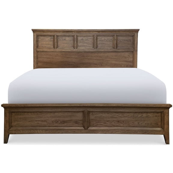 Maklaine Queen Panel Footboard in Classic Brown Finish Wood
