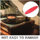 thumbnail image 3 of unbranded Tapete Para Tocadiscos De Silicona Rojo Con Absorción De Impactos Y Protección Antiestática Para Vinilos, 3 of 8