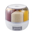 thumbnail image 4 of Rice Dispensador PP Rotación Grain A Prueba De Insectos, Organización De Almacenamiento De Alimentos Apilables Transparentes Con Almacenamiento, 4 of 7