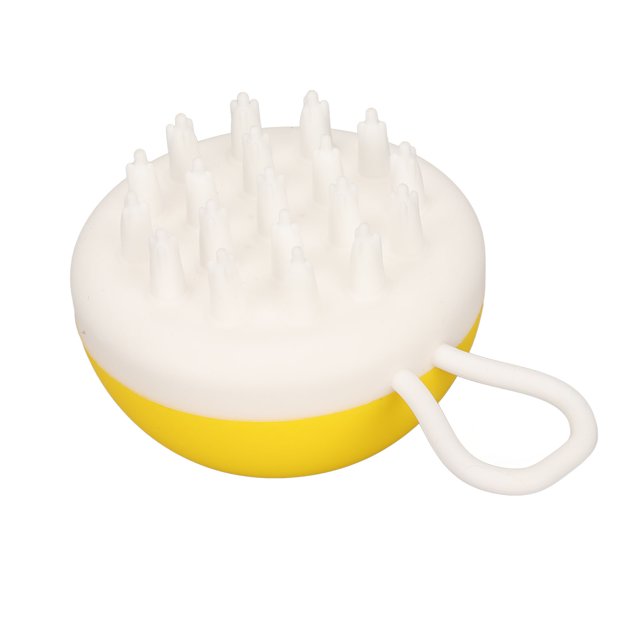 Cepillo de baño para mascotas, masaje de cerdas suaves, exfoliante de silicona, cepillo de ducha para el cuidado de perros y gatos con dispensador de champú
