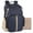 Navy Blue & Tan, variant on Baby Essentials Super Cooler Multi-Pocket Dual Zipper Closure Diaper Bag Backpack with Matching Changing Pad, Insulated Bottle Pockets and Stroller Straps in Gray & Black