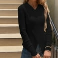 thumbnail image 4 of Htigea Women's Ribbed Knit Sweater Criss Cross Front Long Sleeve Slim Fit Pullover Tops Elegant Party Going Out Blouse Black S, 4 of 6