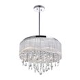thumbnail image 2 of CWI Lighting 9 Light Drum Shade Flush Mount with Chrome finish, 2 of 3
