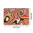 thumbnail image 6 of Abstract Swirl Waves Rugs Doormat, Non-Slip Machine Washable Carpets Floor Door Mat , 36" x 24", 6 of 7