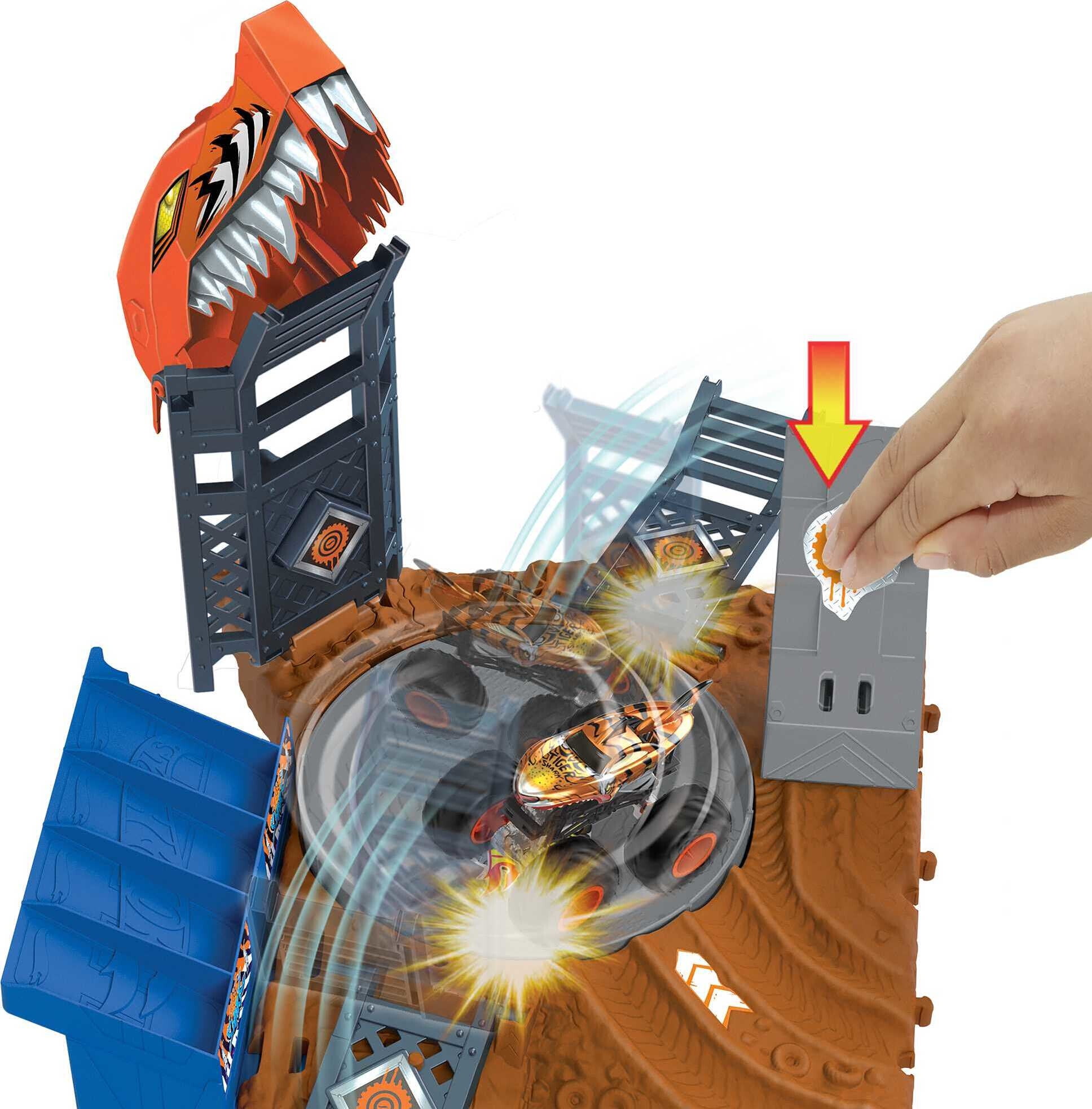 Hot Wheels® Monster Trucks Arena Smashers Mega-Wrex vs Crushzilla Takedown  Playset, Walmart deals this week, Walmart flyer