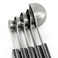 thumbnail image 4 of Oster Blakeley 5 Piece Stainless Steel Measuring Spoon Set in Dark Gray with Wood Handles, 4 of 6
