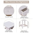 thumbnail image 3 of Costway Mini Wood Night Stand 2 Layer Drawer Basket Bedside End Table Storage Organizer, 3 of 6