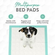 Inspire Extra Large Super Absorbent Disposable Bed Pads for Chronic Incontinence Ultra Thick and Absorbent Bed Pads Disposable Adult | Pee Pads for Adults (36 X 36 Pack of 50 W/ Adhesive)