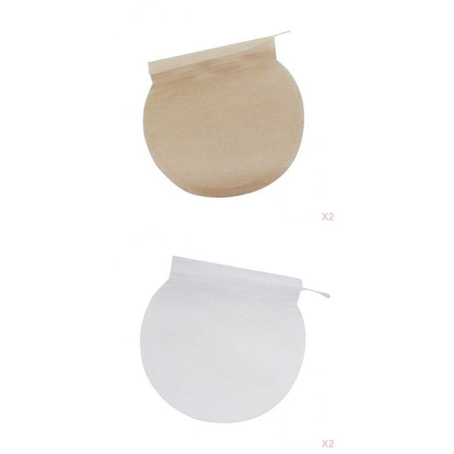 Bolsas De Filtro De Té Vacías Redondas De 400 Piezas Bolsita De Té De Hierbas Sueltas Beige Y Blanco