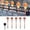 Red, variant on Uxgjfwu Solar Christmas Lights Candy Shape Warm Color Mode, One to Five LED Ambient Lights for Outdoor Garden Yard Decoration
