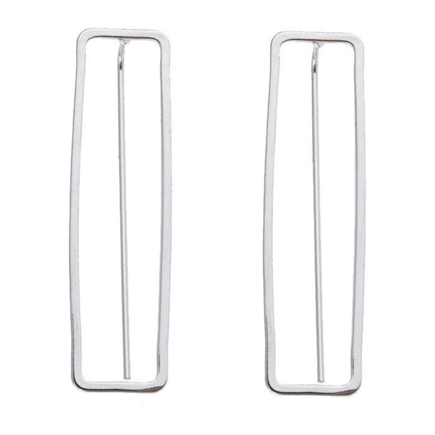 Fiudx Pendientes con Personalidad, Diseño Único de Diamante de Doble Cara, Forma de Hoja Irregular, Elegante Aleación, Accesorio de Moda, Gran Regalo para Tus Seres Queridos, Estilo Llamativo.