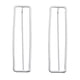 thumbnail image 1 of Fiudx Pendientes con Personalidad, Diseño Único de Diamante de Doble Cara, Forma de Hoja Irregular, Elegante Aleación, Accesorio de Moda, Gran Regalo para Tus Seres Queridos, Estilo Llamativo., 1 of 2