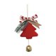 thumbnail image 5 of Adorno colgante de Navidad mayimx felpa con lazo y campana decoración versátil y bonita Rojo, 5 of 9