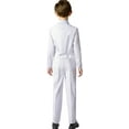 thumbnail image 3 of Boys Suit for Kids Toddler Boy 4-Piece Wedding Tuxedo Suits Vest and Pants Set, 3 of 13