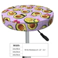 thumbnail image 2 of Kdxio Cartoon Avocados Print Stool Covers Round,Stretch Round Bar Stool Covers Washable Bar Stool Cushion Slipcover for 12-15 Inch Chair, 2 of 5