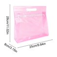 thumbnail image 3 of Twfbrm Clear PVC Travel Bags, Waterproof Leakproof Storage Bag with Zipper and Handle, Portable Reusable Makeup Cosmetic Bags for Travel, Swimsuit, Beach, Toiletries, 3 of 6