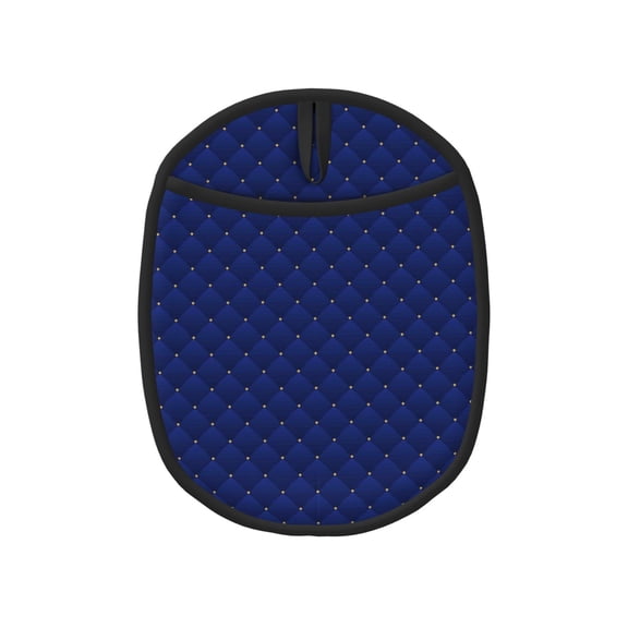 Naloa Navy Blue Silicone Pot Holders, Oven Mitts Heat Resistant Hot Pads, Non Slip Pot Holder for Kitchen Baking and Cooking 9.4 x 7.5 Inches