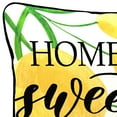 thumbnail image 4 of Jordan Manufacturing 12" x 16" Home Sweet Home Lemons White Novelty and Fruit Reversible Rectangular Outdoor Lumbar Throw Pillow with Welt, 4 of 11
