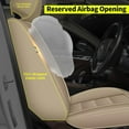 thumbnail image 2 of AOMSAZTO Car Seat Cover Fit for Nissan Armada 2017-2023 Beige 5-Seat Faux Leather Full Set Waterproof, 2 of 10