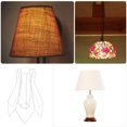 thumbnail image 3 of BRIGHTFUFU Wire Lamp Shade Frame Iron White Custom Shape Replacement for Old Light Frame for Table Lamp 1Set, 3 of 8