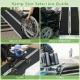 thumbnail image 2 of Giantex Portable Wheelchair Ramp 5FT, Non-Slip Aluminum Threshold Ramp, Folding Mobility Scooter Ramp for Home, 2 of 6