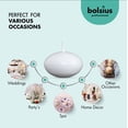 thumbnail image 4 of Velas flotantes Bolsius, blancas, 20 unidades, 4,5 cm, 125 ml, 5 horas de duración, 4 of 9