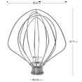 thumbnail image 4 of 2X KN256WW Accesorios para batidora de huevos para batidora vertical con elevación de tazón de 5-6QT Accesorios para batidora de crema de huevos Batidora de mayonesa para pasteles, 4 of 7