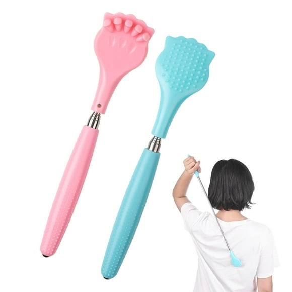 2Pcs Back Scratchers, Portable Expandable Back Scratchers, Non-Slip Handheld Massager, with Telescopic Handle for Tickling Massage of Head, Back