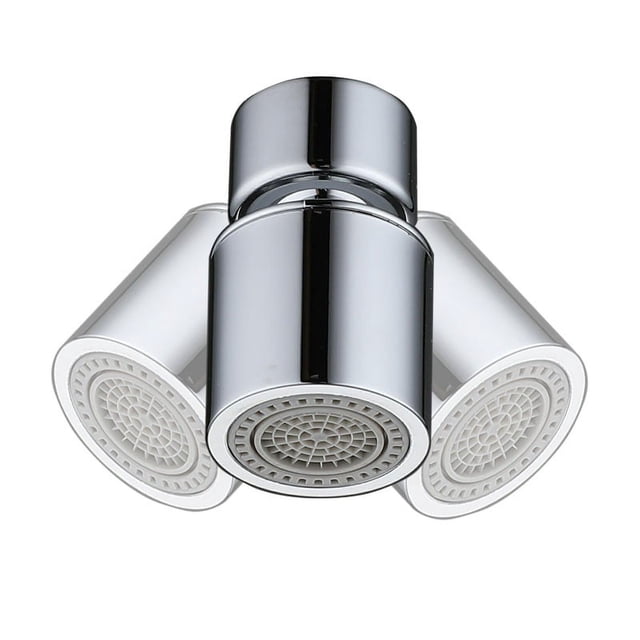 Aireador de grifo de 360 grados, FM22 Filtro de ahorro de agua Aireador giratorio Cabezal de grifo de cocina 2 modos Cabezal de ducha ajustable Rociador de filtro