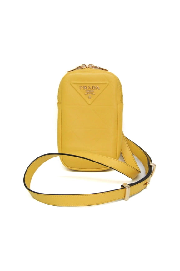Pre-Owned Prada Small Shoulder Pouch PELLETTERIA 9Y21OM Women's Leather Pouch,Shoulder Bag...