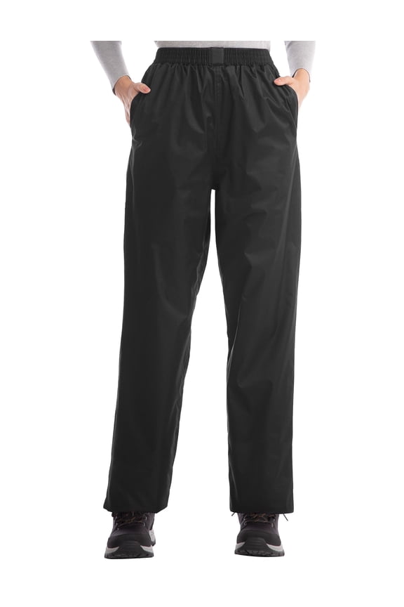 Women's Rain Pants Waterproof Hiking Pants Windproof Lightweight Over Pants Work Rain Outdoor for Golf, Fishing