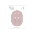 thumbnail image 2 of Time and Tru Silvertone Multi Earring Set, 5 Pairs, Initial Q, 2 of 4