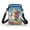 Corgi Floral Pattern, variant on HELLHERO Skull and Floral Pattern 2 Zippers Shoulder Bags with Adjustable Strap for Outdoor Travel