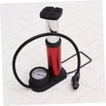 thumbnail image 3 of OUNONA Portable Red Aluminum Alloy Floor Pump for Bike with Universal Valve Inflator, 3 of 8