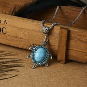 Up to 65% off amlbb Necklaces For Women Trendy Retro Turtle NecklaceTurquoise Sea-Turtle Necklace For Women Girls Wonderful Gift Jewelry Gift