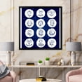 thumbnail image 3 of Designart 'Zodiac Diagram & Signs On Blue' Modern Framed Art Print, 3 of 4