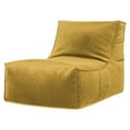 thumbnail image 1 of Gouchee Home Rock Velvet Mustard Bean Bag Chair – Furniture-Grade Polyester Velvet with Polystyrene Bead Filling, Suitable for Adults and Teens, Lightweight & Portable Seating for Dorm or Living Room, 1 of 5