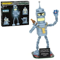 Brickcraft Futurama Bender Brick Building Kit (396- Plastic Piece Set), Sci-Fi Collectible Display Figure, Toy Brick Set Model for Adults, Teens