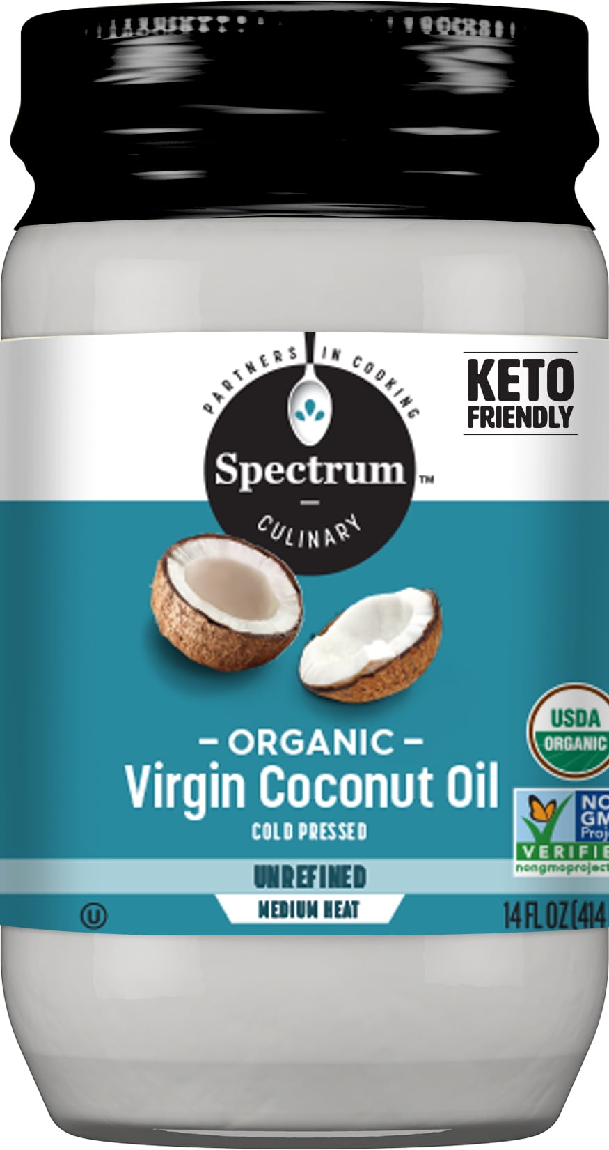 Spectrum Naturals Organic Virgin Coconut Oil, 14 fl oz