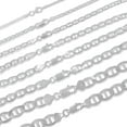 thumbnail image 6 of PORI JEWELERS 925 Sterling Silver 2mm, 3mm, 3.5mm, 5.5mm Flat Mariner/Marina Link Chain Necklace, 6 of 7