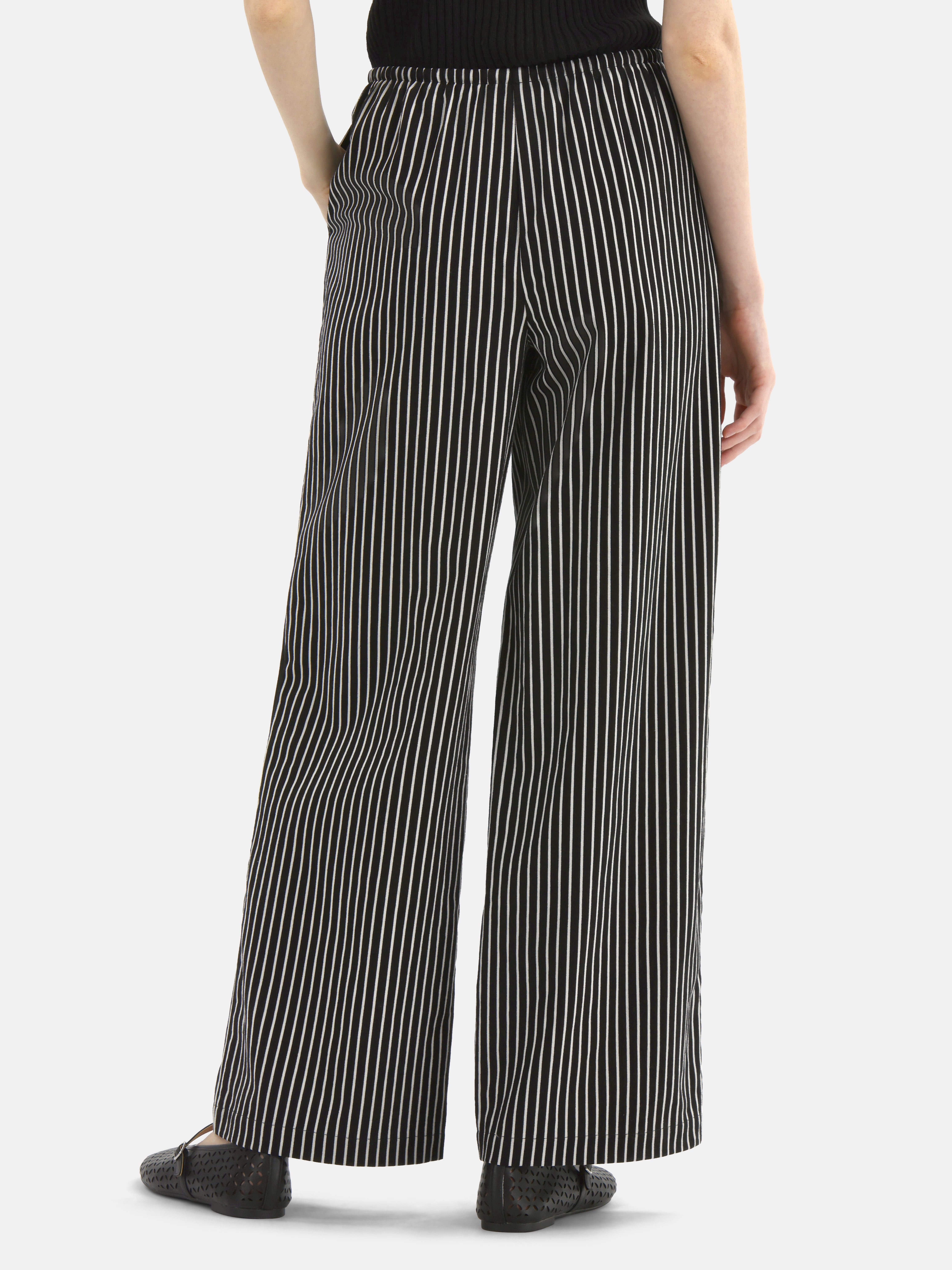No Boundaries Cotton Pull-On Wide-Leg Beach Pants, Women's