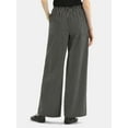 thumbnail image 3 of No Boundaries Cotton Pull-On Wide-Leg Beach Pants, Women's, 3 of 5